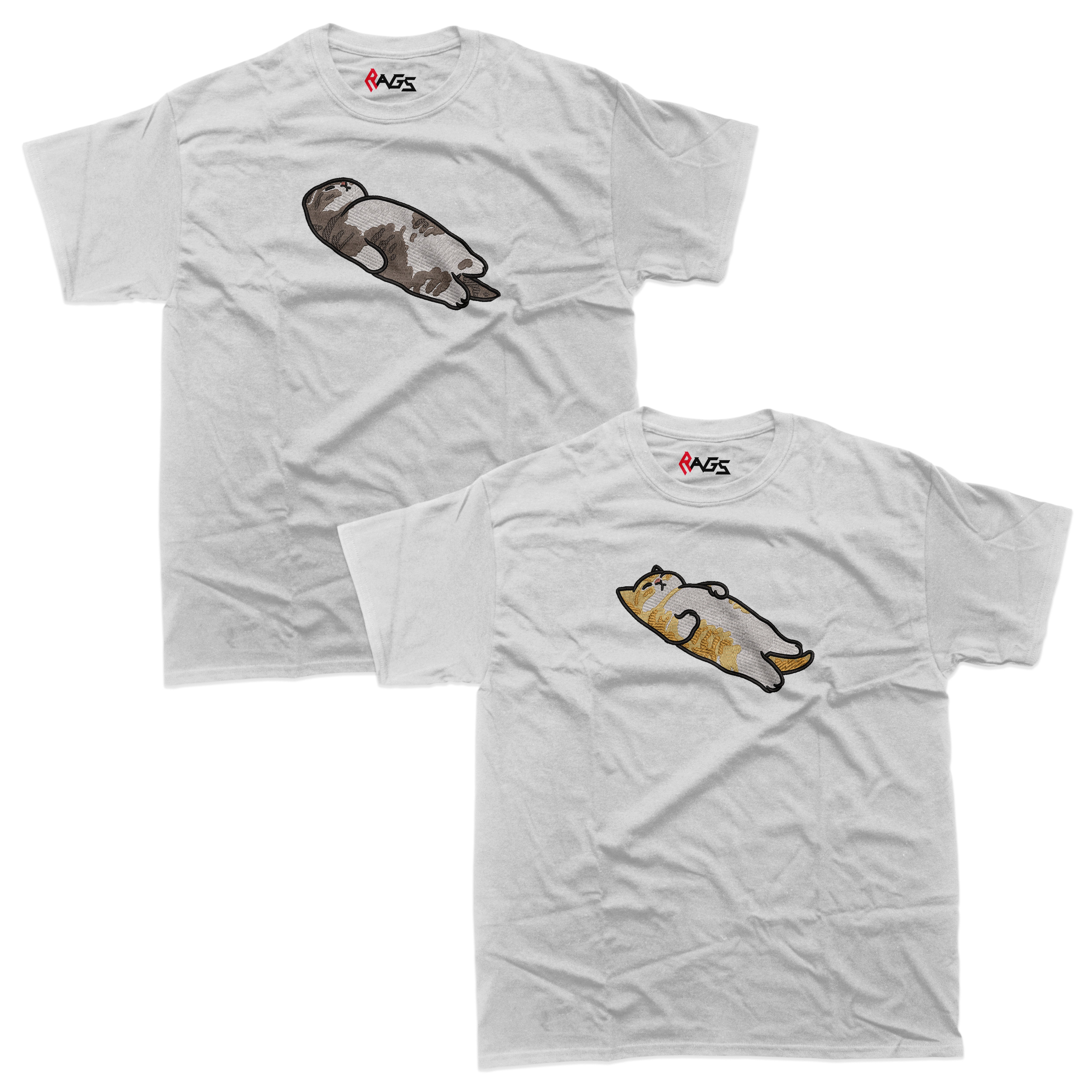 Couples Sets | T-shirts with Embroidered Cats